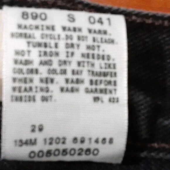 Levi's 505 regular fit jeans size 42X32 black - Picture 16 of 16